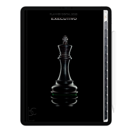 Planner Digital Vertical Executivo 2025 Hierarquia Suprema pt-BR • Para iPad e Tablet Android • Download Imediato