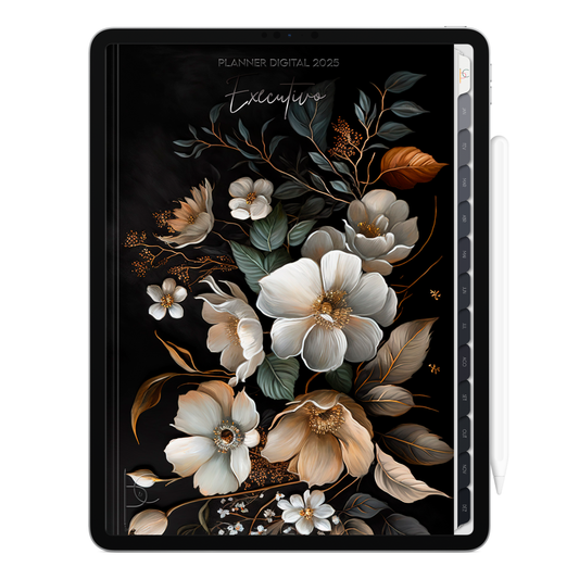 Planner Digital Vertical Executivo 2025 Sombras de Encanto pt-BR • Para iPad e Tablet Android • Download Imediato