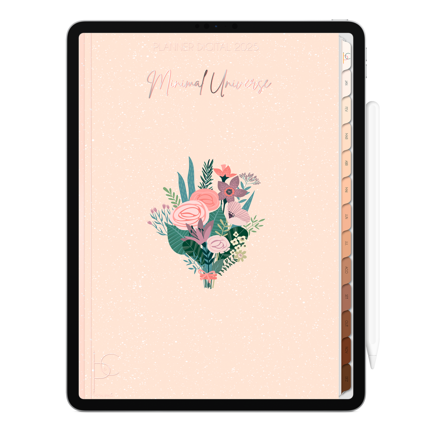 Planner Digital Vertical Minimal Universe 2025 Ritmo da Alma pt-BR • Para iPad e Tablet Android • Download Imediato