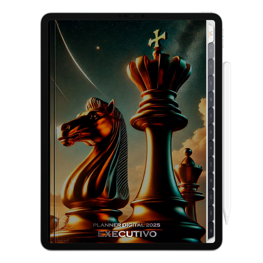 Planner Digital Vertical Executivo 2025 Poder e Dominância pt-BR • Para iPad e Tablet Android • Download Imediato