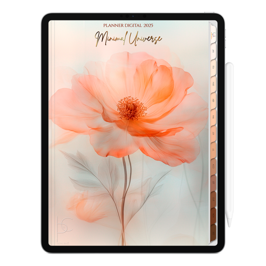 Planner Digital Vertical Minimal Universe 2025 Doce Diário pt-BR • Para iPad e Tablet Android • Download Imediato