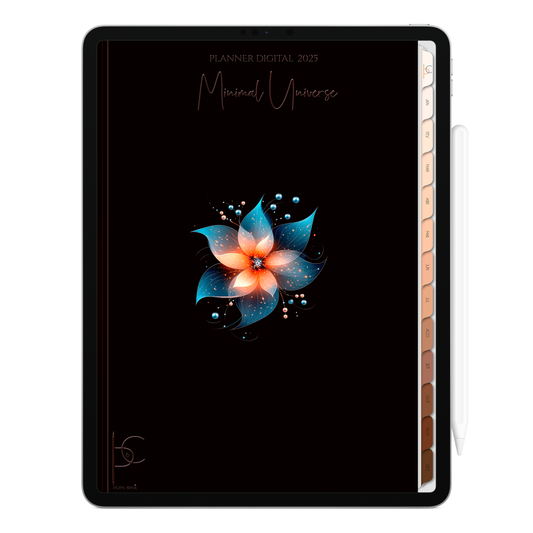 Planner Digital Vertical Minimal Universe 2025 Energia Vital pt-BR • Para iPad e Tablet Android • Download Imediato
