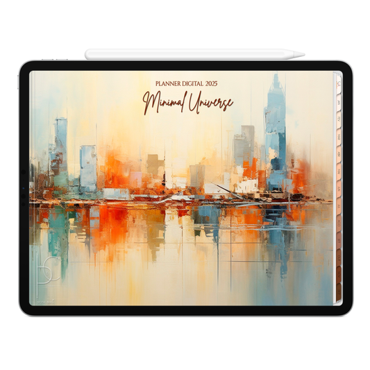 Planner Digital 2025 Horizontal Minimal Universe Oásis Interior pt-BR • Para iPad e Tablet Android • Download Imediato