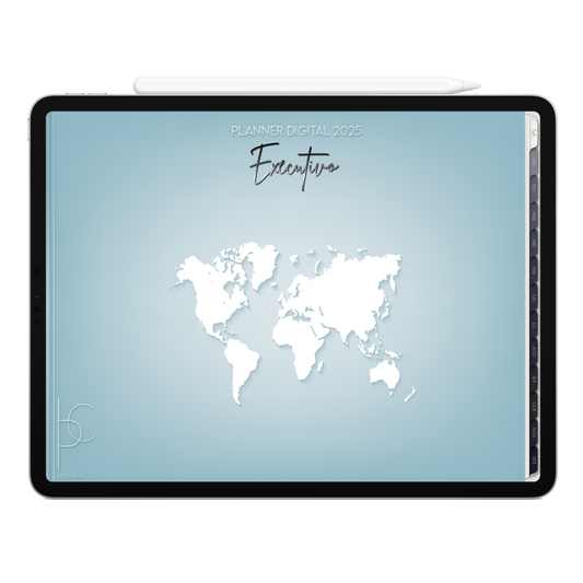 Planner Digital 2025 Horizontal Executivo Infinitas Possibilidades pt-BR • Para iPad e Tablet Android • Download Imediato