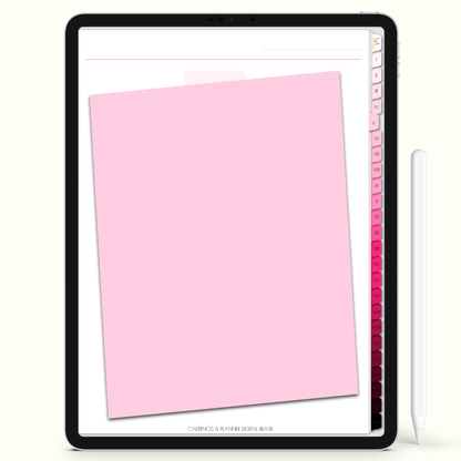 Caderno Digital Blush Imensidão 24 Matérias • iPad e Tablet Android • Download instantâneo • Sustentável