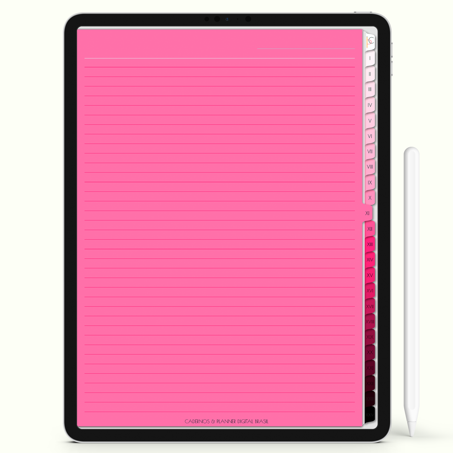 Caderno Digital Blush Assistente Social Amor Fraterno 24 Matérias • iPad Tablet Android • Download instantâneo • Sustentável