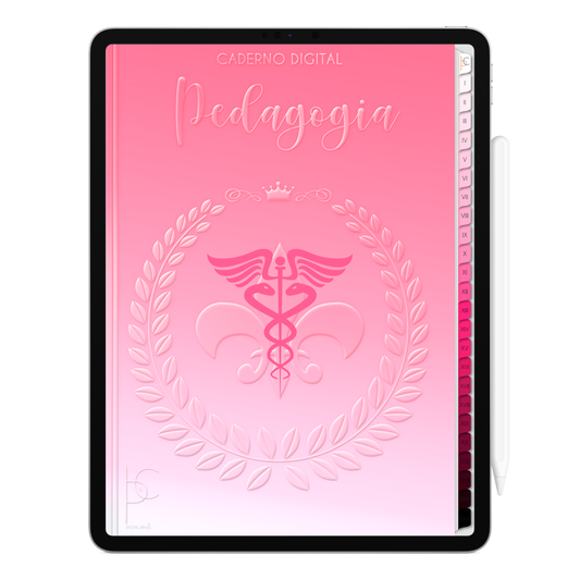 Caderno Digital Blush Pedagogia Base Transformação 24 Matérias • Para iPad e Tablet Android • Download instantâneo • Sustentável