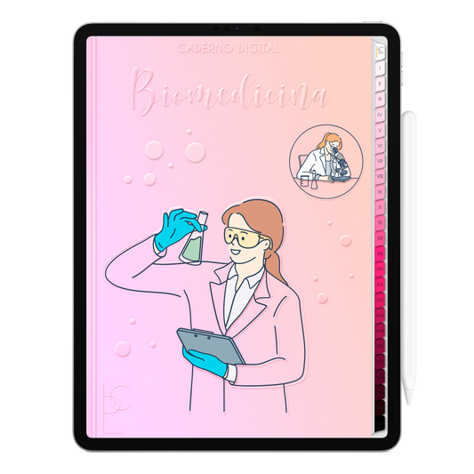 Caderno Digital Blush Biomedicina Conhecimento e Transformação 24 Matérias • Para iPad e Tablet Android • Download instantâneo • Sustentável