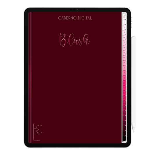 Caderno Digital Blush Transição 24 Matérias • iPad e Tablet Android • Download instantâneo • Sustentável