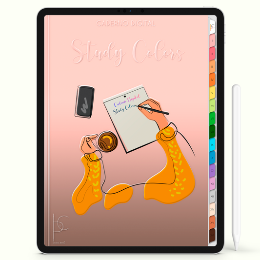 Caderno Digital Colors Notas e Resumos 16 Matérias • Para iPad e Tablet Android • Download instantâneo • Sustentável