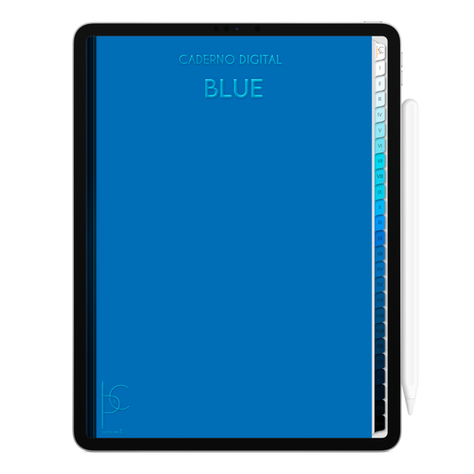 Caderno Digital 24 Matérias - página study tracker do caderno digital para iPad e Tablet Android. Cadernos & Planner Digital Brasil