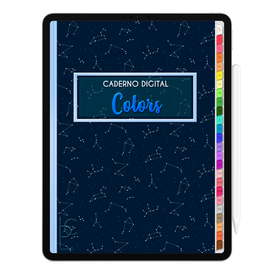 Caderno Digital Colors 24 Matérias Exclusivo para iPad e Tablet Android. Aplicativos de Anotação GoodNotes, Flexcil, Samsung Notes, Noteshelf. Lembretes Apple Calendar e Google Agenda. Páginas Estudos, Anotações, Resumos, Vida Acadêmica, Pautada, Pontilhada, Cronograma Estudos, Notas da Matéria, Coeficiente de Rendimento. Cadernos & Planner Digital Brasil