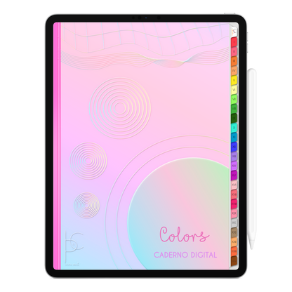 Caderno Digital Colors 24 Matérias Continuidade • Para iPad e Tablet Android • Download instantâneo