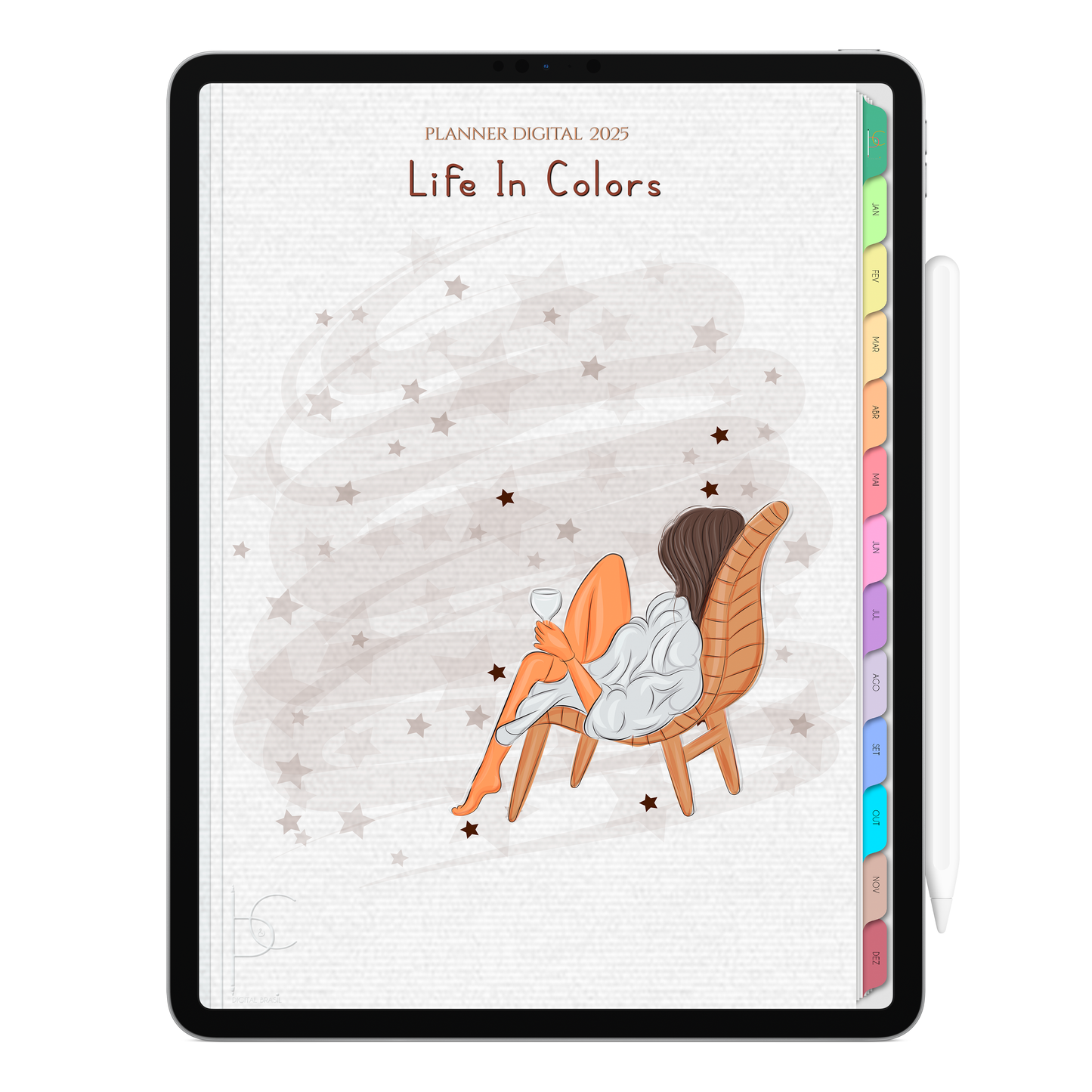 O Melhor Planner Digital 2025 do Mundo para planejar a vida pessoal e profissional, com ativação de lembretes apple calendar, google agenda e inteligência artificial AI Planner no ChatGPT. Planner Digital 2025 para iPad e Tablet Android, Tablet da Samsung. Planeje sua vida no melhor Planner Digital da Cadernos Planner Digital Brasil.