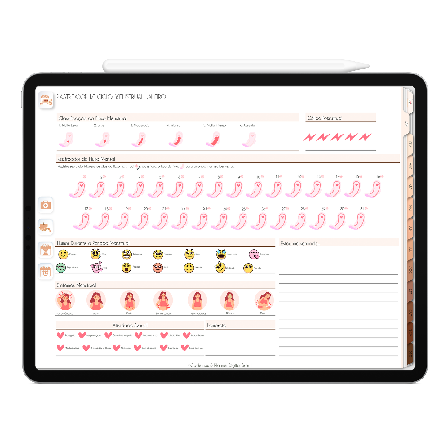 Planner Digital 2025 Horizontal Minimal Universe Sintonia Estelar pt-BR • Para iPad e Tablet Android • Download Imediato
