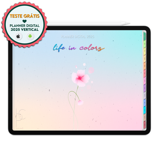 Faça o download gratuito do melhor Planner Digital Life In Colors do mundo. Planner Digital Executivo em tons branco e preto, com ativação lembretes apple calendar e google agenda e inteligência artificial AI Planner no ChatGPT. Planner Digital 2025 Gratuito download grátis do planner digital para iPad e Tablet Android, tablet da Samsung Planeje sua vida no melhor planner digital da Cadernos  Planner Digital Brasil