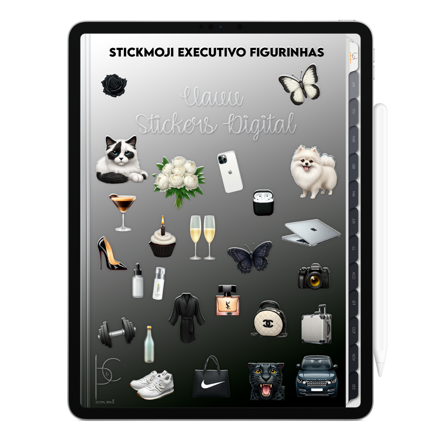 StickMoji Executivo - Figurinhas emojis Fofas e Coloridas para Planner Digital no iPad e Tablet Android