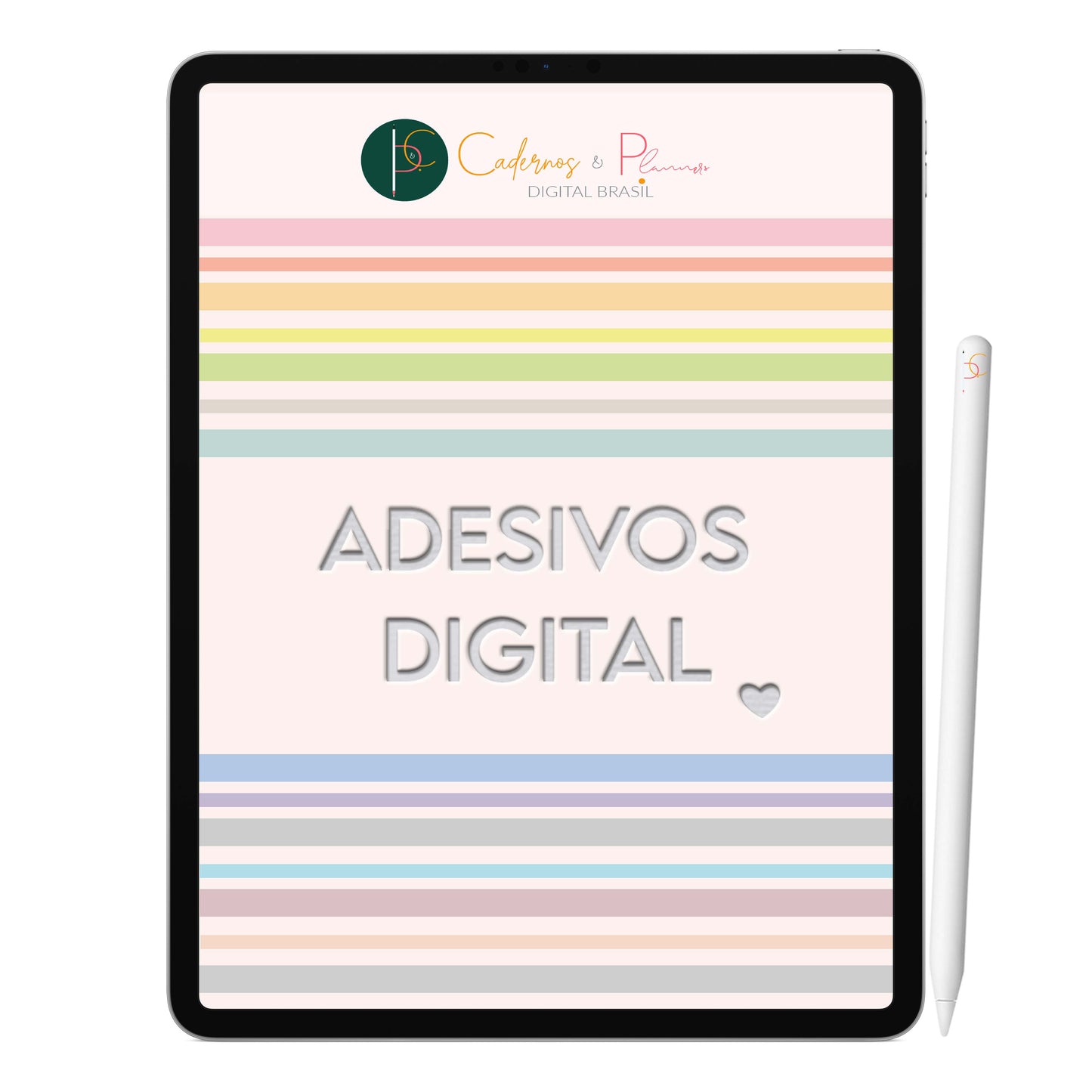Adesivos Stickers Digital Color Pastel para Caderno Digital, Planner Digital, Mapa Mental Digital, iPad Tablet Notebook, aplicativos de anotação GoodNotes Noteshelf. Cadernos & Planner Digital Brasil.