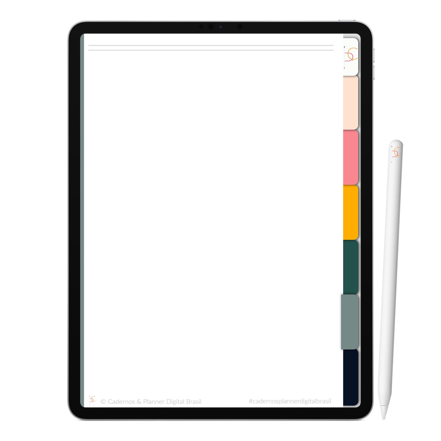 Caderno Digital Meia Noite ' 6 Matérias Divisórias • Study • iPad Tablet • GoodNotes Noteshelf • Download instantâneo