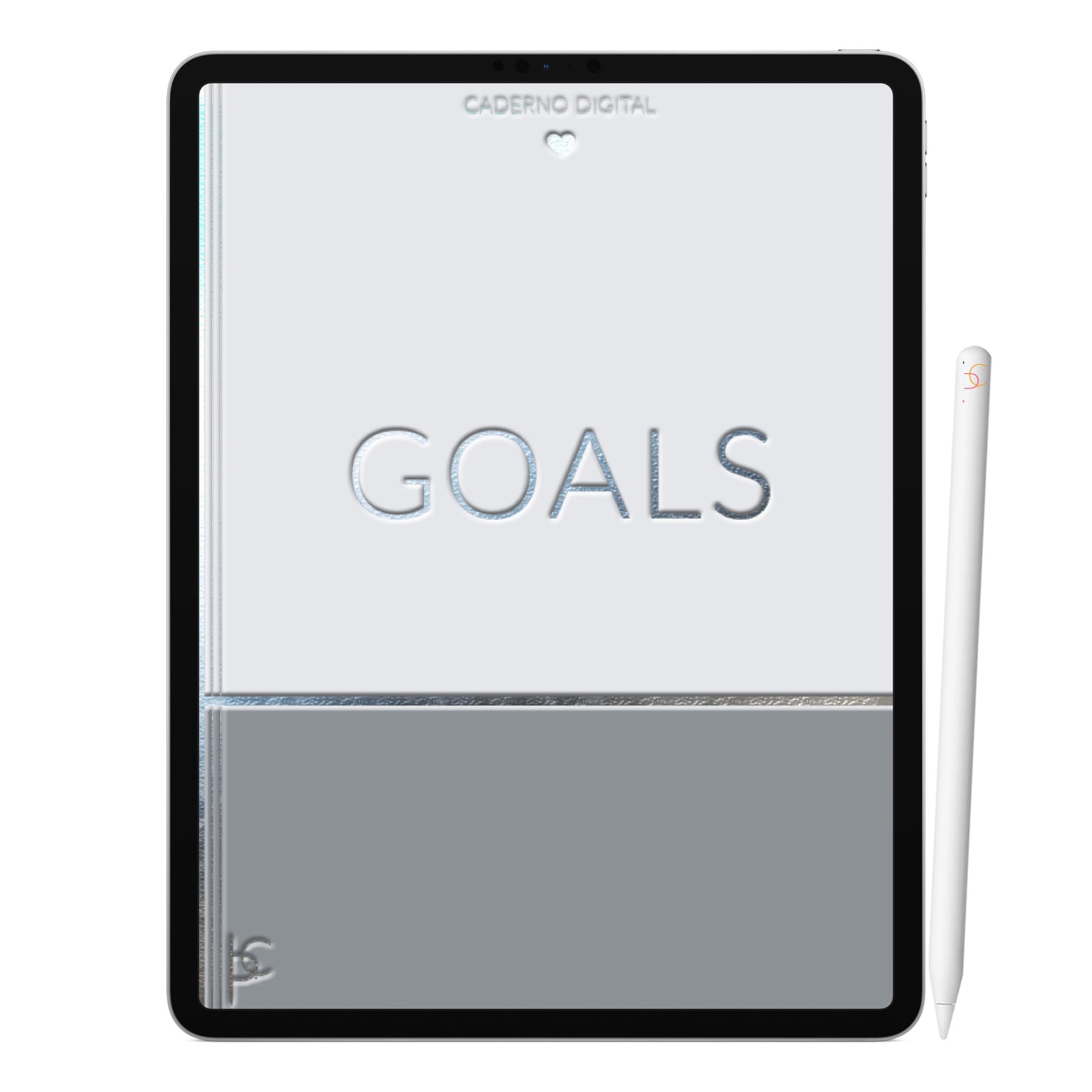 Caderno Digital Goals Metas ' 2 Matérias Divisórias • Study • iPad Tablet • GoodNotes Noteshelf  • Download instantâneo