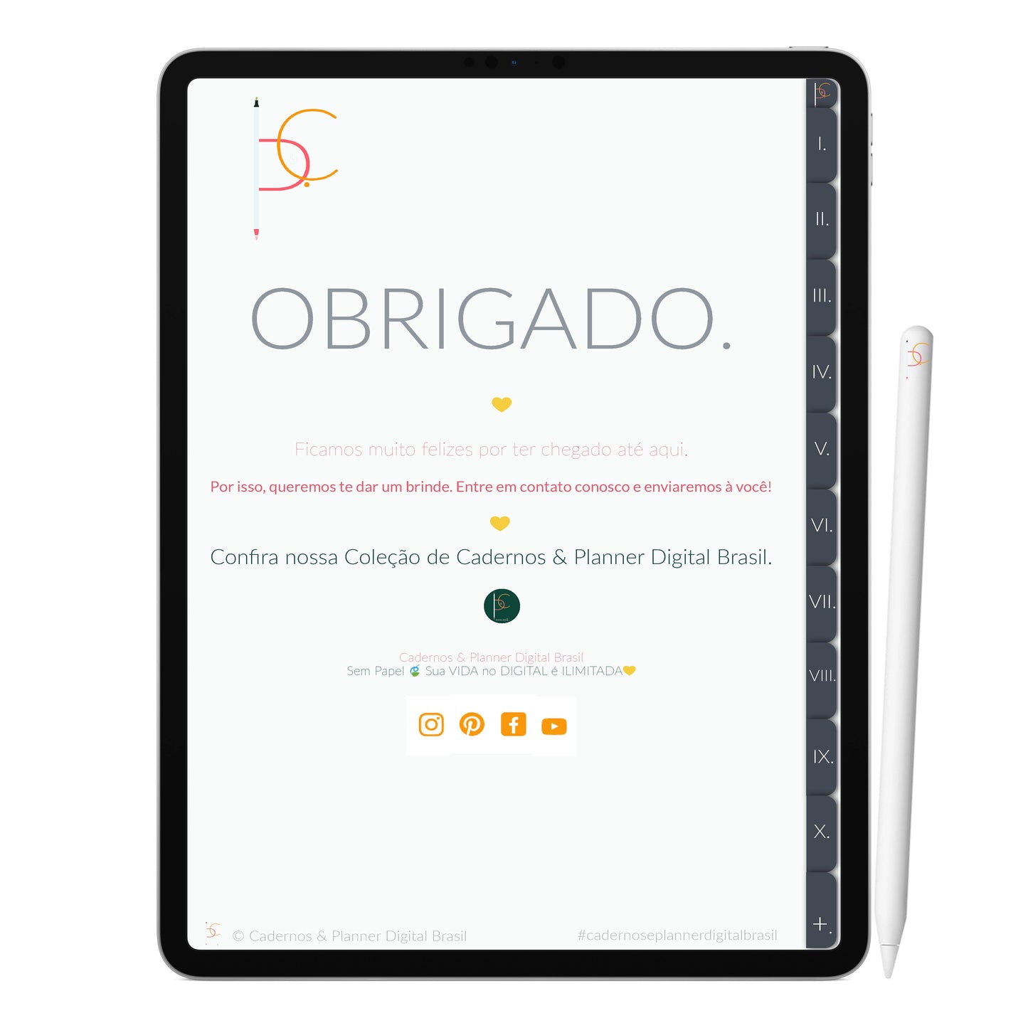 Caderno Digital Minimalista Oceanos Imensidão ' 10 Matérias Divisórias • Study • iPad Tablet • GoodNotes Noteshelf  • Download instantâneo