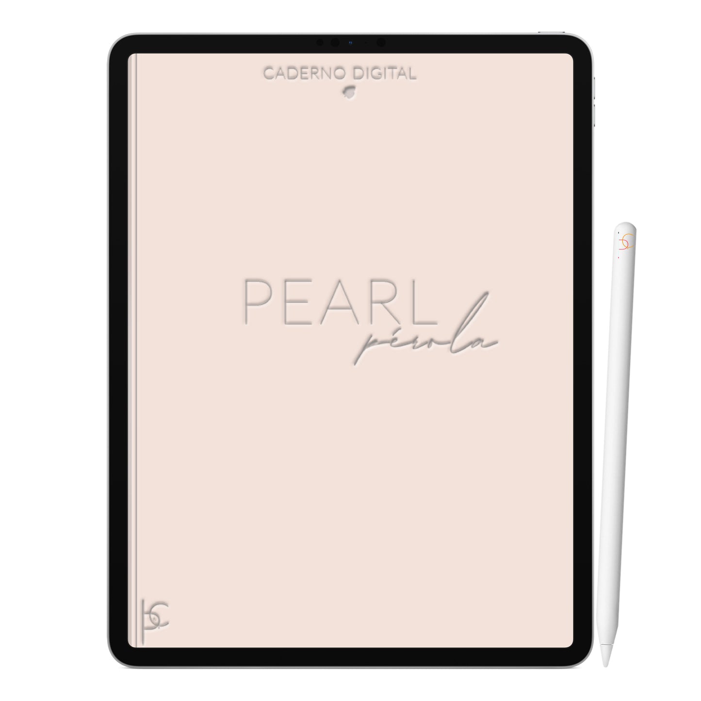 Caderno Digital Minimalista Pearl Pérola ' 10 Matérias Divisórias • Study • iPad Tablet • GoodNotes Noteshelf  • Download instantâneo