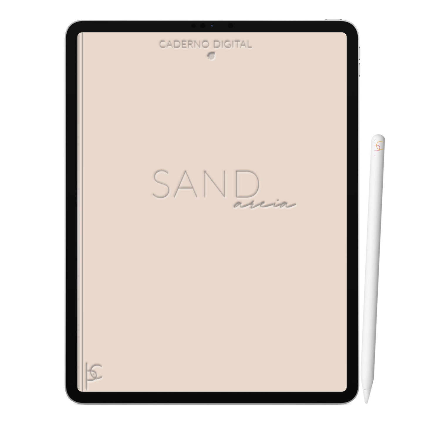 Caderno Digital Minimalista Sand Areia ' 10 Matérias Divisórias • Study • iPad Tablet • GoodNotes Noteshelf  • Download instantâneo