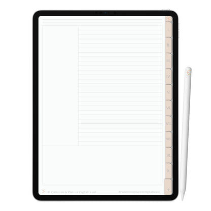 Caderno Digital Minimalista Sand Areia ' 10 Matérias Divisórias • Study • iPad Tablet • GoodNotes Noteshelf  • Download instantâneo