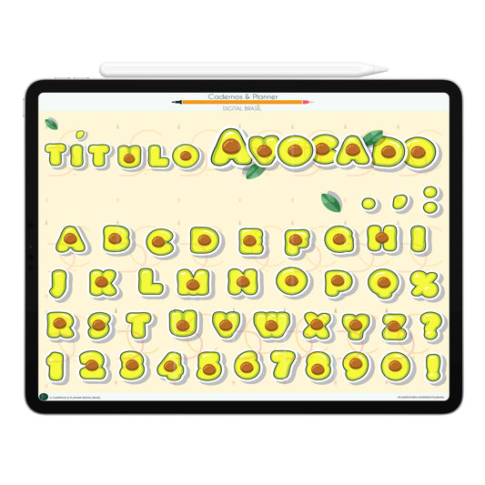 Stickers Títulos Bonitos Adesivos Digital Tipografia • Caderno Digital, Planner Digital, Mapa Mental Digital, Produto Sustentável, Um Produto Digital = Uma árvore plantada