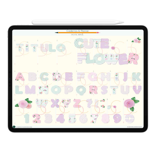 Stickers Títulos Bonitos Adesivos Digital Tipografia • Caderno Digital, Planner Digital, Mapa Mental Digital, Produto Sustentável, Um Produto Digital = Uma árvore plantada