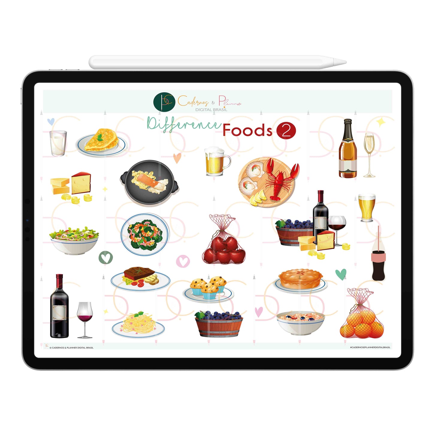 Adesivos Stickers Digital Planejamento Alimentar ' Alimentos ' Nutrição • Planner Digital Caderno Digital • iPad Tablet • GoodNotes NoteshelfAdesivos Stickers Digital Cardápio de Alimentos para Planner Alimentar Digital • iPad Tablet • Download instantâneo • 100% Sustentável