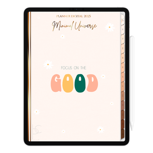 Planner Digital Vertical Minimal Universe 2025 Good pt-BR • Para iPad e Tablet Android • Download Imediato