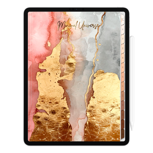 Planner Digital 2026 Vertical Minimal Universe Desbravador pt-BR • Para iPad e Tablet Android • Download Imediato