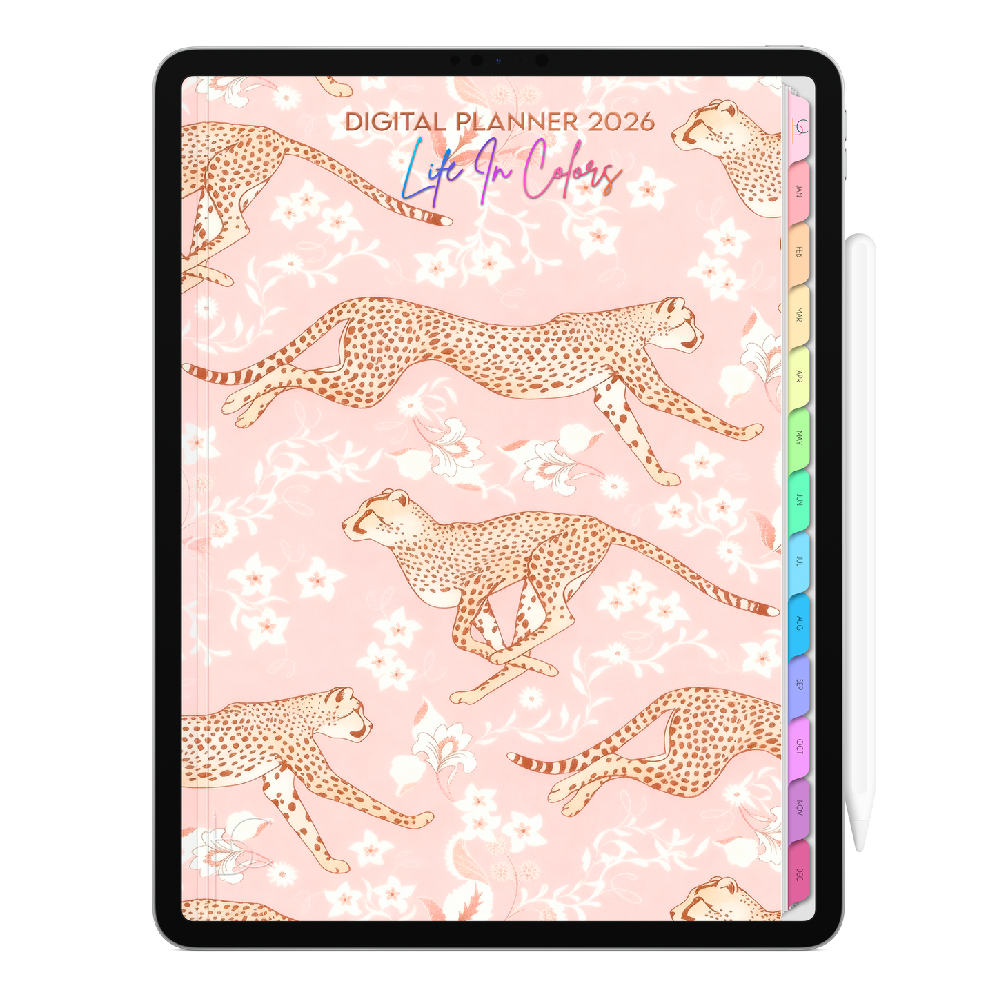 Digital Planner 2026 Vertical Life In Colors Wild Spirit ENG • For iPad and Android Tablet • Immediate Download