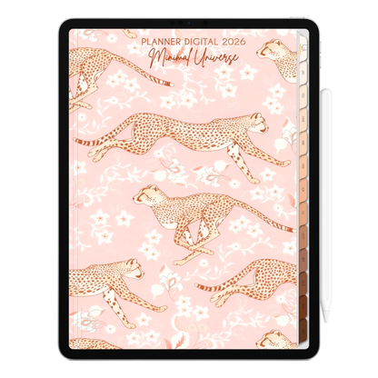 Planner Digital 2026 Vertical Minimal Universe Encanto Selvagem pt-BR • Para iPad e Tablet Android • Download Imediato