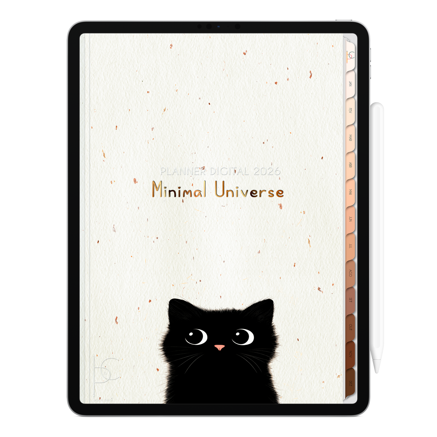 Planner Digital 2026 Vertical Minimal Universe Fofushco pt-BR • Para iPad e Tablet Android • Download Imediato