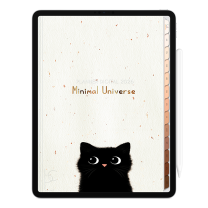 Planner Digital 2026 Vertical Minimal Universe Fofushco pt-BR • Para iPad e Tablet Android • Download Imediato