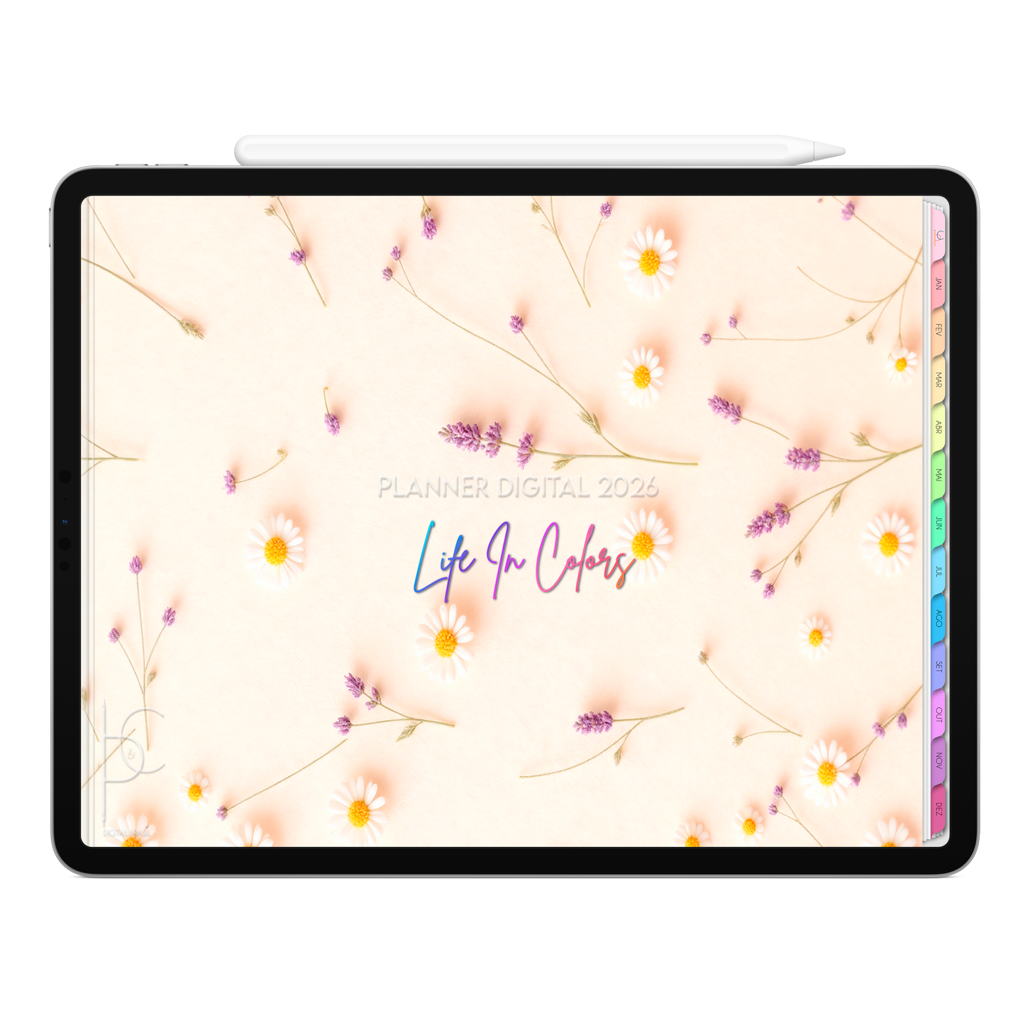 Planner Digital 2026 Horizontal Life In Colors Primavera da Alma pt-BR • Para iPad e Tablet Android • Download Imediato