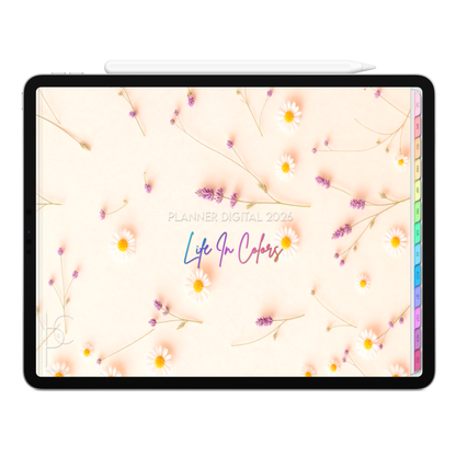 Planner Digital 2026 Horizontal Life In Colors Primavera da Alma pt-BR • Para iPad e Tablet Android • Download Imediato