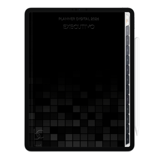 Planner Digital 2026 Vertical Executivo Ascendência Silenciosa pt-BR • Para iPad e Tablet Android • Download Imediato