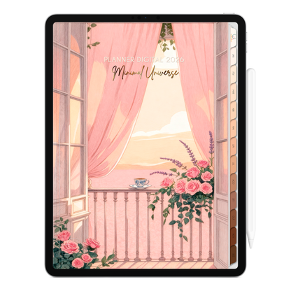 Planner Digital 2026 Vertical Minimal Universe Janela da Alma pt-BR • Para iPad e Tablet Android • Download Imediato