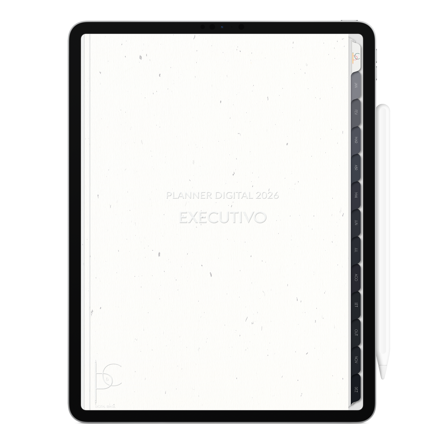 Planner Digital 2026 Vertical Executivo Convicção Clara pt-BR • Para iPad e Tablet Android • Download Imediato