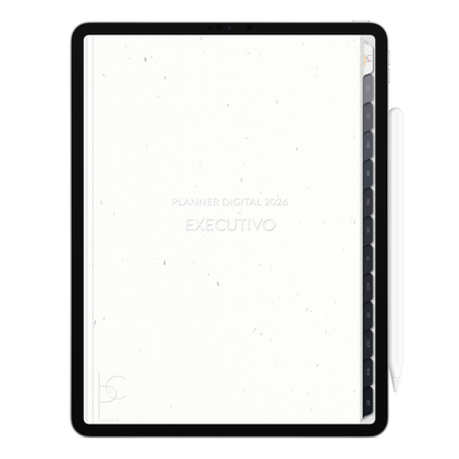 Planner Digital 2026 Vertical Executivo Convicção Clara pt-BR • Para iPad e Tablet Android • Download Imediato