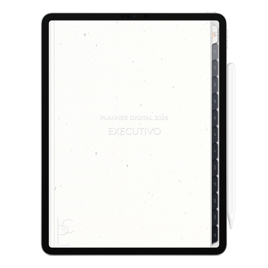 Planner Digital 2026 Vertical Executivo Convicção Clara pt-BR • Para iPad e Tablet Android • Download Imediato