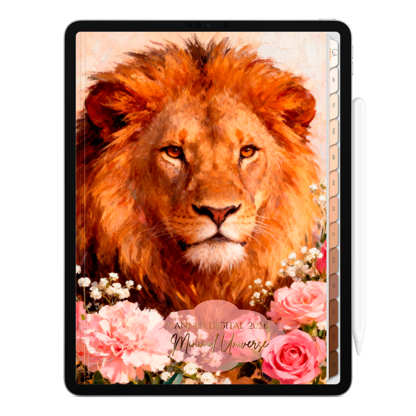 Planner Digital 2026 Vertical Minimal Universe Guardião Interior pt-BR • Para iPad e Tablet Android • Download Imediato