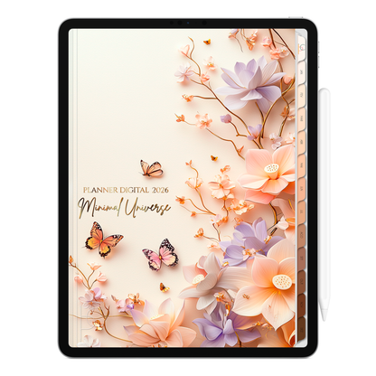 Planner Digital 2026 Vertical Minimal Universe Caminho Interior pt-BR • Para iPad e Tablet Android • Download Imediato