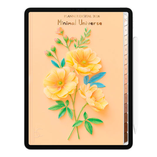 Planner Digital 2026 Vertical Minimal Universe Expressão Divina pt-BR • Para iPad e Tablet Android • Download Imediato