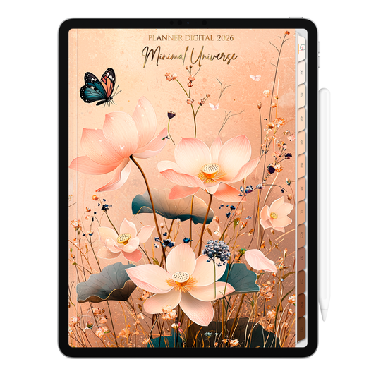 Planner Digital 2026 Vertical Minimal Universe Sagrada Presença pt-BR • Para iPad e Tablet Android • Download Imediato