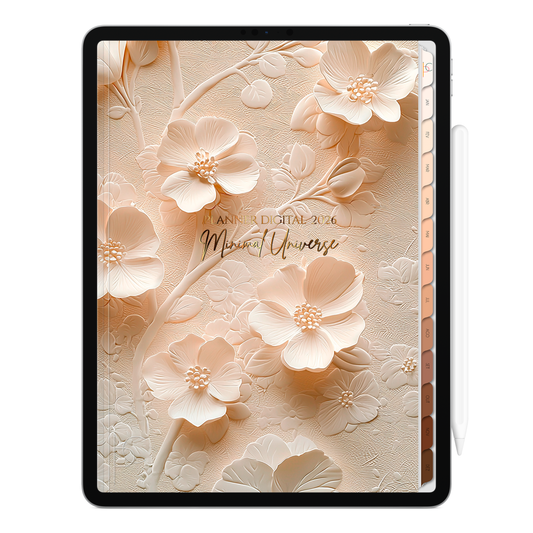 Planner Digital 2026 Vertical Minimal Universe Plenitude e Beleza pt-BR • Para iPad e Tablet Android • Download Imediato