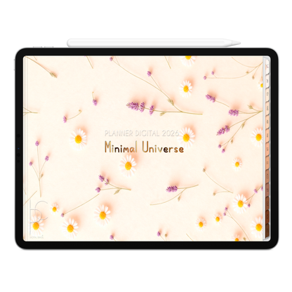 Planner Digital 2026 Horizontal Minimal Universe Alma Radiante pt-BR • Para iPad e Tablet Android • Download Imediato